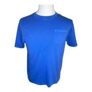 Crewcuts Boys XL Blue Short Sleeve Pocket T Shirt Top Tee Kids